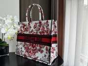 Dior Large Book Tote White and Red Bag 42x35x18cm - 5