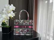 Dior Book Tote White and Pastel Pink Bag 26.5x21x14cm - 1