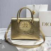 Dior Saint Honore 30 Montaigne Bag In Gold Metallic 30x22.5x16cm - 1