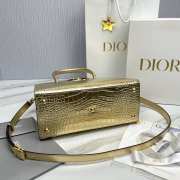 Dior Saint Honore 30 Montaigne Bag In Gold Metallic 30x22.5x16cm - 3