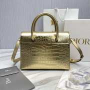 Dior Saint Honore 30 Montaigne Bag In Gold Metallic 30x22.5x16cm - 2