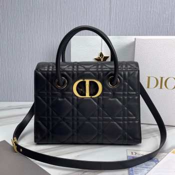 Dior Saint Honoré 30 Montaigne Bag In Black 30x22.5x16cm