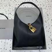 Balenciaga Hobo North-South Locker Bag With Gold Buckle 50x35x10cm - 1