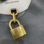 Balenciaga Hobo North-South Locker Bag With Gold Buckle 50x35x10cm - 4