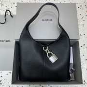 Balenciaga Hobo North-South Locker Bag With Silver Buckle 50x35x10cm - 1