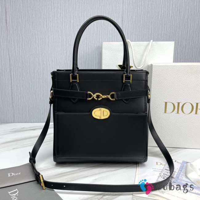 Dior CD Lock Bag In Black 28x30x18cm - 1