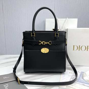 Dior CD Lock Bag In Black 28x30x18cm