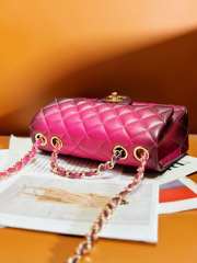 Chanel Flap Bag In Purple With Gold Hardware 24A 20cm - 5