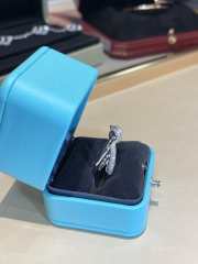 Tiffany Knot Ring In White Gold With Diamonds  - 4