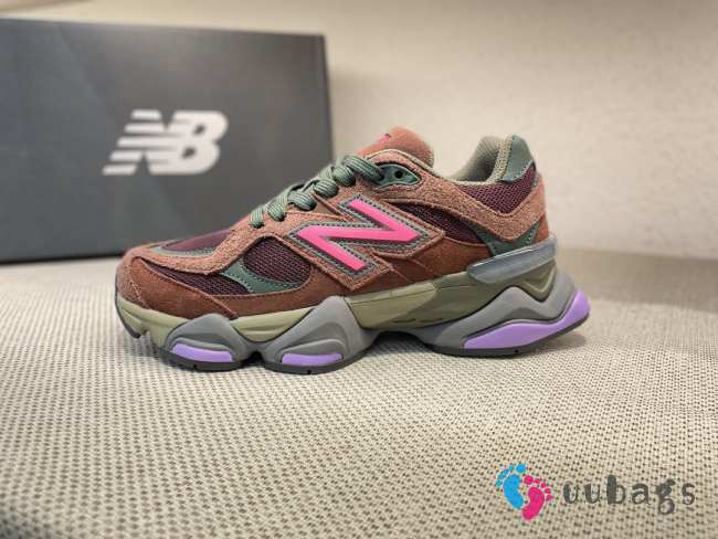 New Balance 9060 Burgundy Pink Sneaker - 1