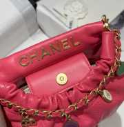 Chanel Resin Charms Chain Bucket Bag Pink 17x16x7cm - 6