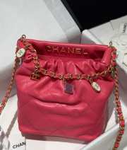 Chanel Resin Charms Chain Bucket Bag Pink 17x16x7cm - 3