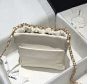 Chanel Resin Charms Chain Bucket Bag White 17x16x7cm - 4