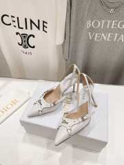 Dior pointed toe high heels white 8.5cm - 1