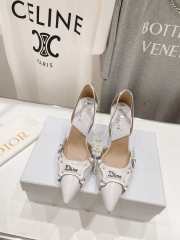 Dior pointed toe high heels white 8.5cm - 5