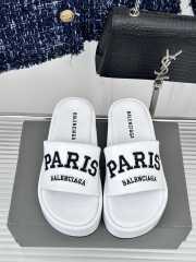 Balenciaga White Platform Heeled Sandals - 2