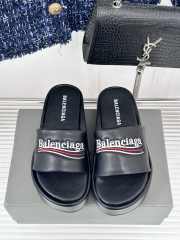 Balenciaga Platform Heeled Sandals In Black - 2