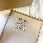 Bvlgari Fiorever 18 kt white gold hoop earring - 4