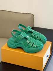 Louis Vuitton 1AB17J Archlight Flat Sandals In Green - 5