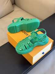 Louis Vuitton 1AB17J Archlight Flat Sandals In Green - 3