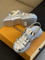 Louis Vuitton 1AB17J Archlight Flat Sandals In Silver - 4