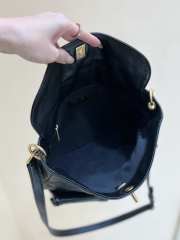 Chanel Large Hobo Bag Glossy Calfskin & Gold-Tone Metal Black 22x30x5cm - 6