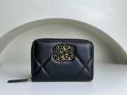 Chanel wallet in black 11.5x8cm - 1