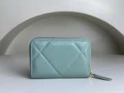 Chanel wallet in mint green 11.5x8cm - 6