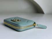 Chanel wallet in mint green 11.5x8cm - 4