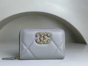 Chanel wallet in grey 11.5x8cm - 1