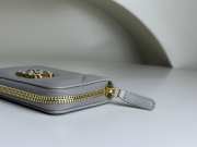 Chanel wallet in grey 11.5x8cm - 4