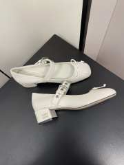 Miu Miu ballet flat with bow in white 4.5cm - 6