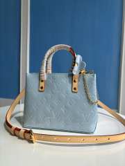 Louis Vuitton M24144 New LV Remix Reade PM Bag In Sky 22x16.5x11cm - 1