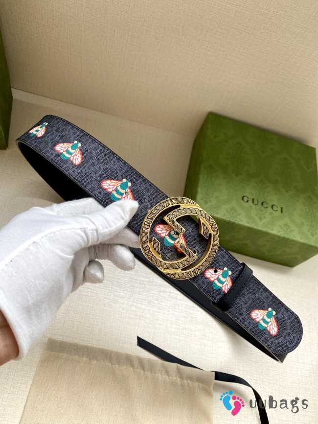 Gucci bee 02 belt leather 4cm - 1