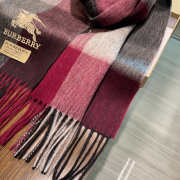 Burberry Lambswool Scarf  38x200cm Red /Black /Grey - 2