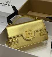 Balmain gold metallic handbag 23x14x8cm - 1