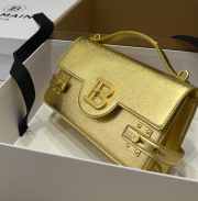 Balmain gold metallic handbag 23x14x8cm - 5