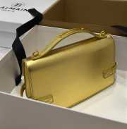 Balmain gold metallic handbag 23x14x8cm - 2