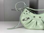 Balenciaga Le Cagole Croco Light Green Bag 26x16x10cm - 5