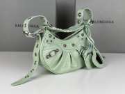 Balenciaga Le Cagole Croco Light Green Bag 26x16x10cm - 3