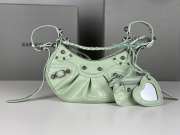 Balenciaga Le Cagole Croco Light Green Bag 26x16x10cm - 1