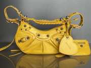 Balenciaga Le Cagole Croco Yellow Bag 26x16x10cm - 6