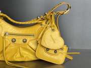 Balenciaga Le Cagole Croco Yellow Bag 33x16x8cm - 6