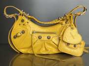 Balenciaga Le Cagole Croco Yellow Bag 33x16x8cm - 4