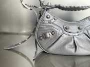 Balenciaga Le Cagole Croco Grey Bag 26x16x10cm - 3