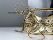 Balenciaga Le Cagole Gold Metallic Shoulder Bag 26x16x10cm - 6