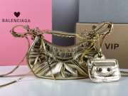 Balenciaga Le Cagole Gold Metallic Shoulder Bag 26x16x10cm - 4