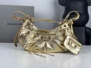 Balenciaga Le Cagole Gold Metallic Shoulder Bag 33x16x8cm - 1