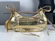 Balenciaga Le Cagole Gold Metallic Shoulder Bag 33x16x8cm - 5