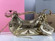 Balenciaga Le Cagole Gold Metallic Shoulder Bag 33x16x8cm - 2